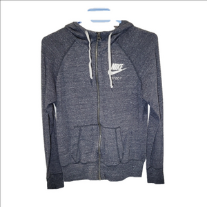 Nike Vintage Gray Full Zip-Up Hoodie